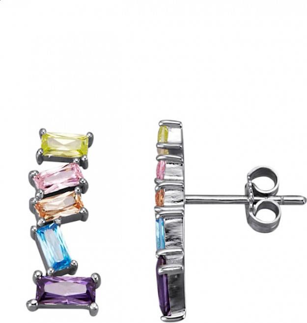 AMY VERMONT Oorstekers van echt zilver Zilverkleur