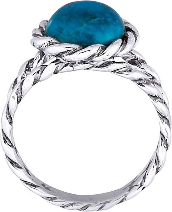 KLiNGEL Damesring met 1 chrysocolla Turquoise