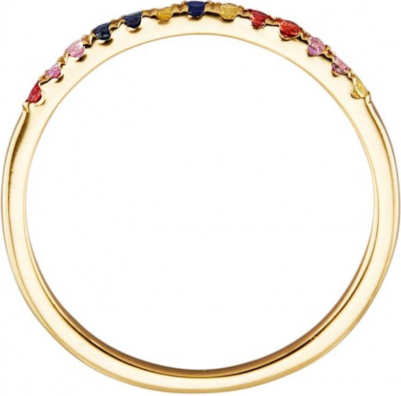 KLiNGEL Damesring met saffieren Multicolor