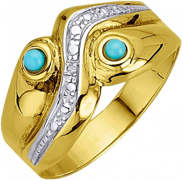 KLiNGEL Damesring Turquoise