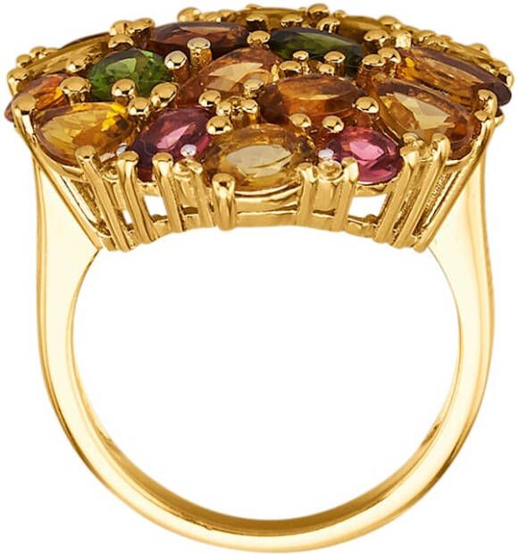 KLiNGEL Damesring van verguld zilver Multicolor