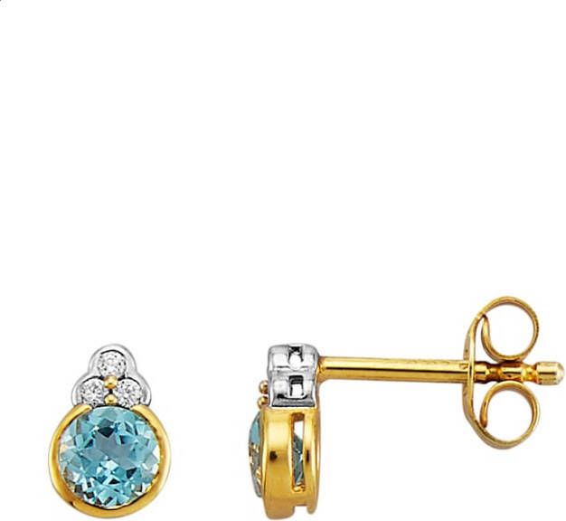 KLiNGEL Oorstekers met blauwtopaas Bicolor