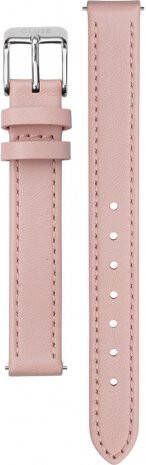 cluse Horlogebandjes Strap 12 mm Leather Silver Colored Roze