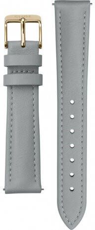 cluse Horlogebandjes Strap 16 mm Leather Gold colored Grijs