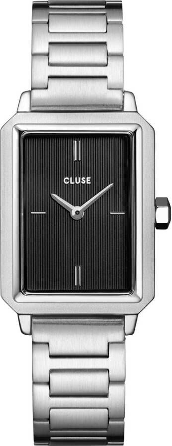 cluse Horloges Fluette Steel Silver colored Zwart