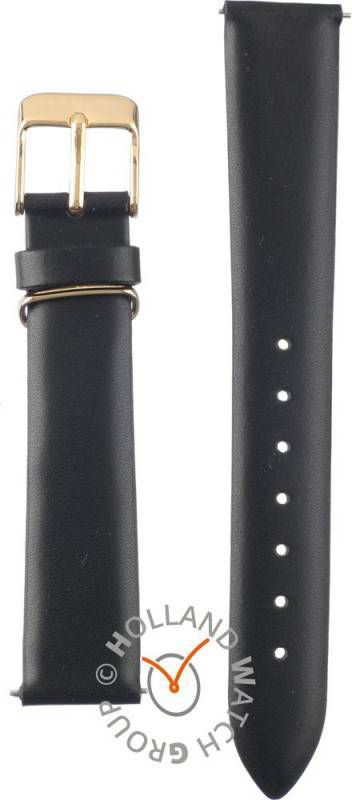 cluse Horlogebandjes Strap 16 mm Leather Gold Plated Goudkleurig