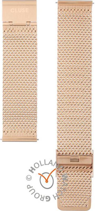 cluse Horlogebandjes Strap Mesh 20 mm Rosé, goudkleurig