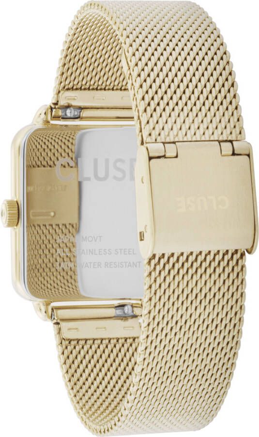 cluse Horloges La Tetragone Mesh Gold White Goudkleurig