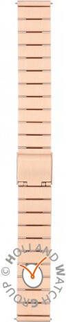 cluse Horlogebandjes Strap Single Link Steel 16 mm Rosé, goudkleurig