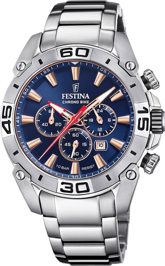 Festina Orologio Uomo Cronografo Chrono Bike 2021 , Grijs, Heren