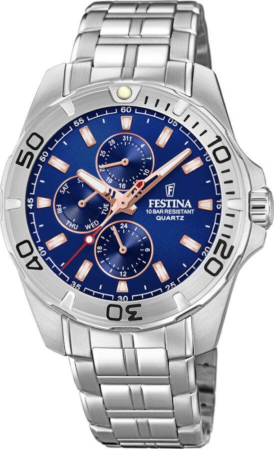 Festina Orologio Multifunzione Multifunction , Grijs, Heren