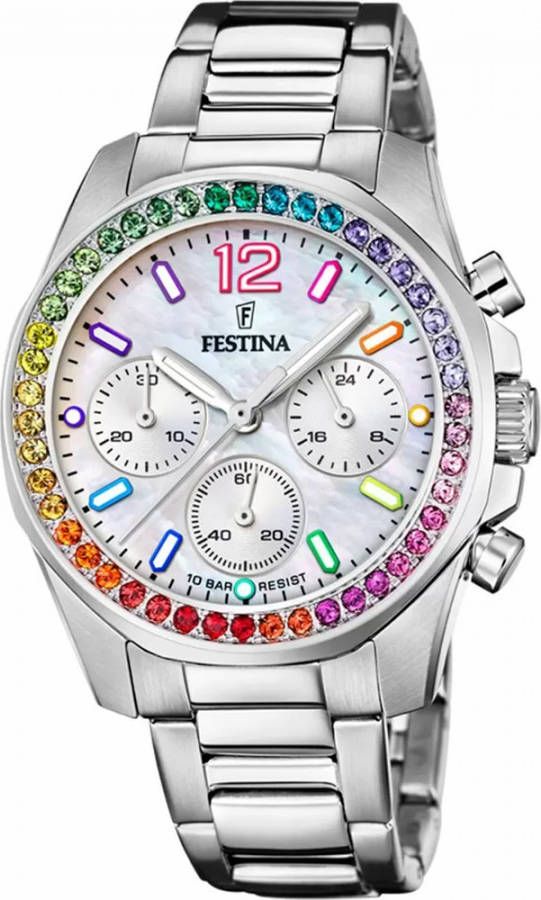 Festina Orologio Cronografo Rainbow , Grijs, Dames