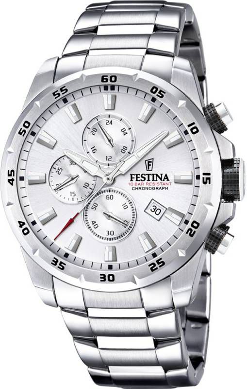 Festina Horloges Watch Chrono Sport Zilverkleurig