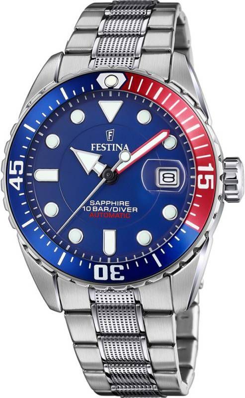 Festina Orologio Automatico Collezione Automatic , Grijs, Heren