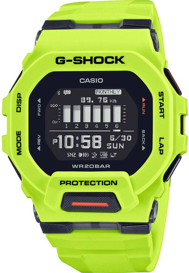 G-SHOCK G Shock Horloges G Squad GBD 200 9ER Geel