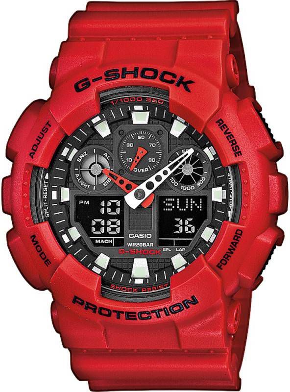 G-SHOCK G Shock Classic Style GA 100B 4AER Ana Digi horloge