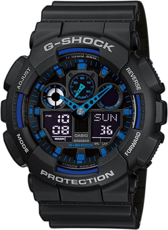 G-SHOCK G Shock Classic Style GA 100 1A2ER Ana Digi horloge