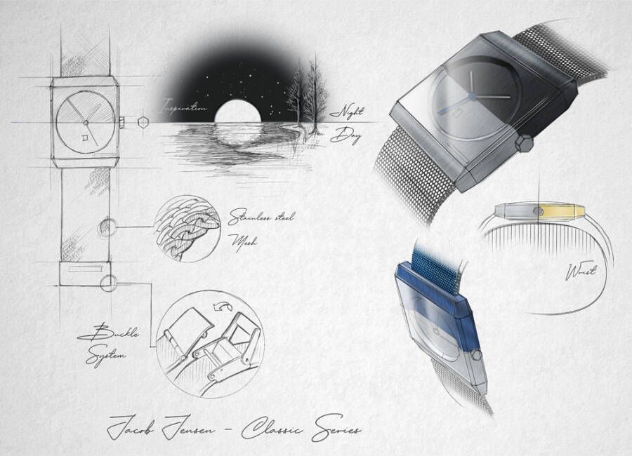 Jacob Jensen Classic JJ525 525 Classic horloge