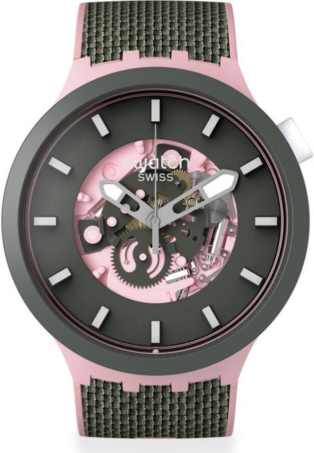 Swatch Big Bold Bio Reloaded SB05P100 Misty Cliffs horloge