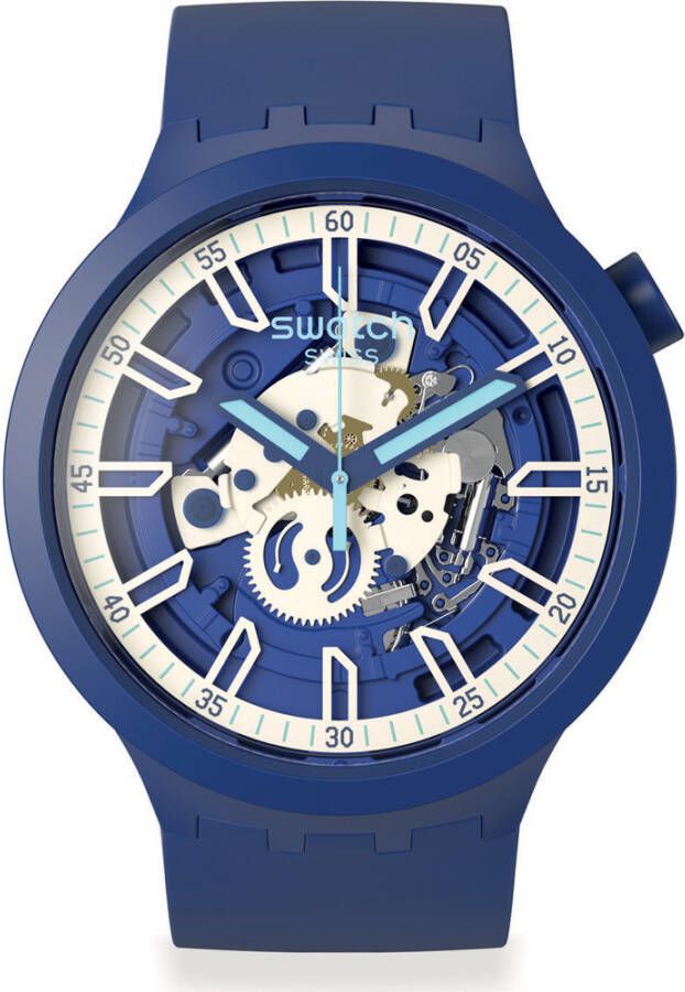 Swatch Big Bold SB01N102 I Blue horloge