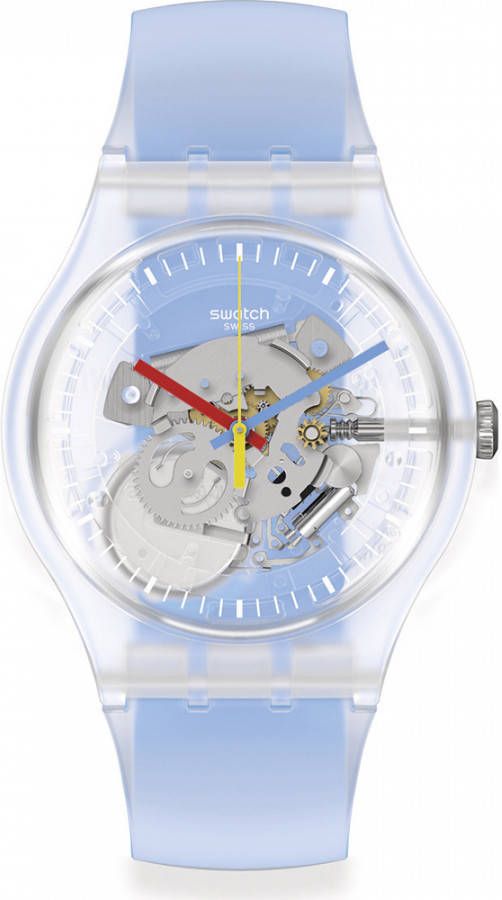 Swatch NewGent SUOK156 Clearly Blue Striped horloge