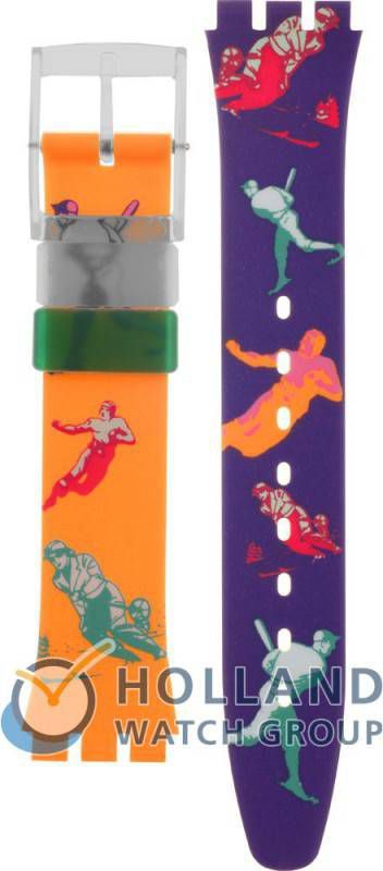 Swatch Standard Gents Strap AGG117 GG117 Curling Horlogeband