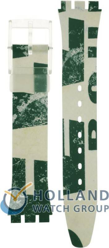 Swatch Standard Gents Strap AGG141 GG141 Patina Horlogeband