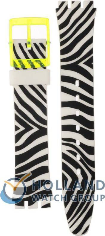Swatch Standard Gents Strap AGJ131 GJ131 Yellow Zeb Horlogeband
