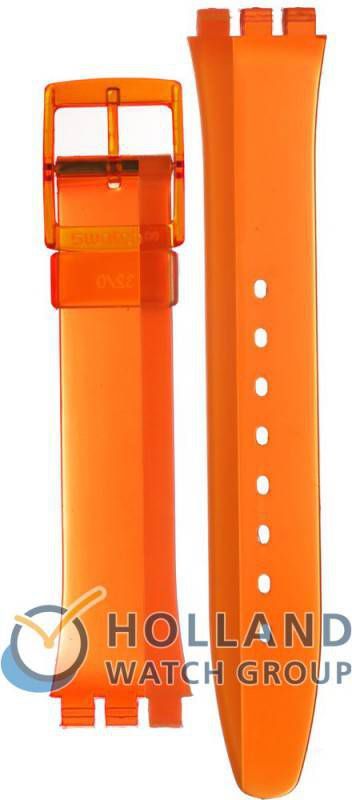 Swatch Standard Gents Strap AGO116 GO116 Bloody Orange Horlogeband