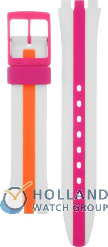 Swatch Straps AGW408 GW408 Pinkline Horlogeband
