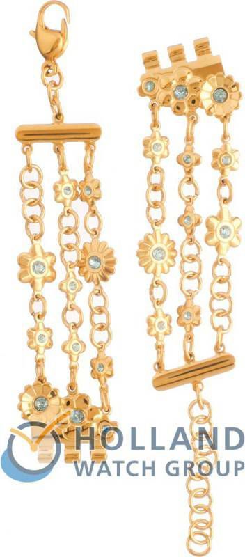 Swatch Standard Ladies Strap ALK341G LK341G Golden Flower Horlogeband