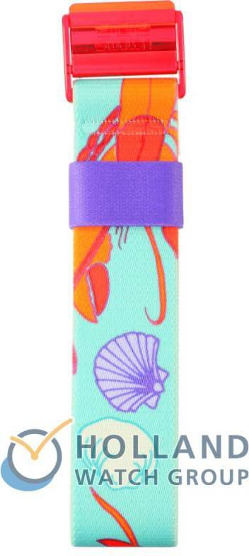 Swatch Pop Strap APWK181 PWK181 Langoustine Horlogeband