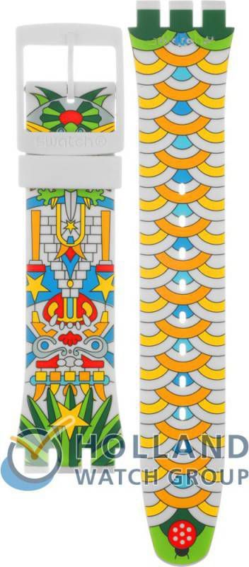 Swatch NewGent Strap ASUOZ210 SUOZ210 Mumu Cucurrucucu Strap Horlogeband