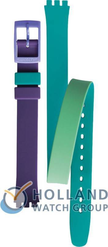 Swatch Standard Ladies Strap ALV117 LV117 Fun In Blue Horlogeband