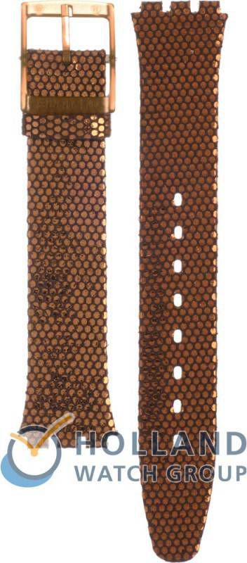 Swatch Skin Strap ASFC105 SFC105 Hexed Copper Horlogeband