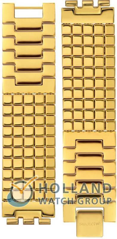 Swatch Skin Strap ASFK394GA SFK394G Golden Lips Large Horlogeband