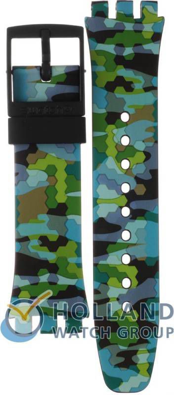 Swatch New Chrono Plastic Strap ASUSB403 SUSB403 Urban Jungle Horlogeband
