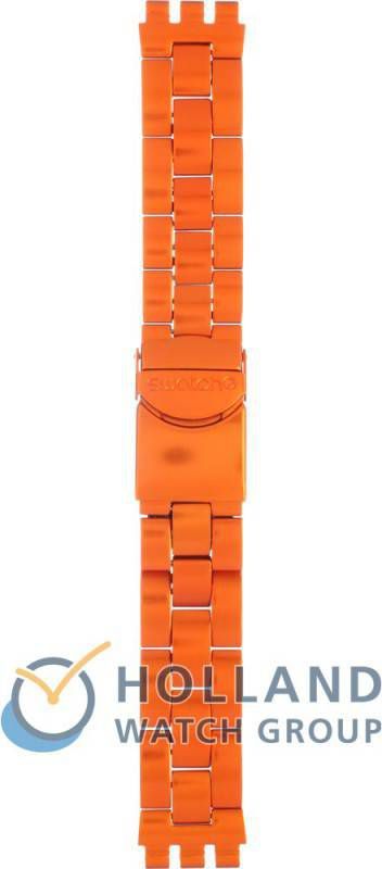 Swatch Diaphane Strap ASVCK4051AG SVCK4051AG Full Blooded Naranja Horlogeband