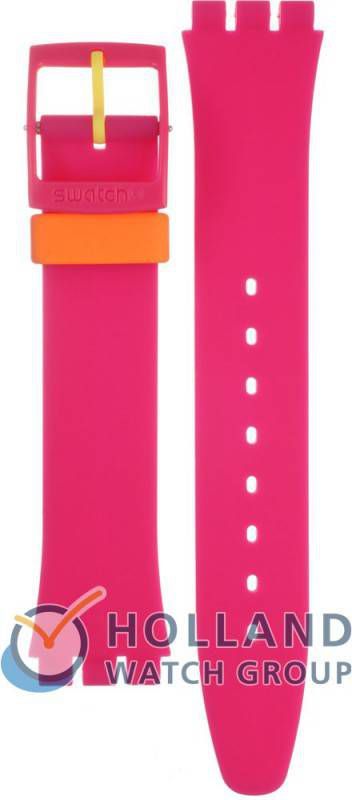 Swatch Standard Gents Strap AGP142 GP142 Pink Fuzz Horlogeband