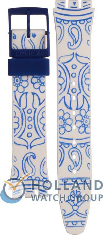 Swatch Standard Gents Strap AGW171 GW171 Blue Poetry Horlogeband