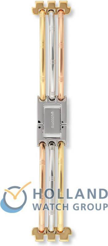 Swatch Skin Strap ASFK240B SFK240 Tri Gold Small Horlogeband