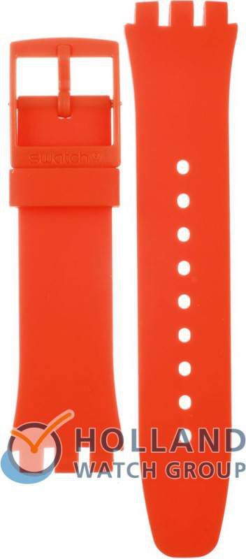 Swatch New Chrono Plastic Strap ASUSO400 SUSO400 Wild Orange Horlogeband