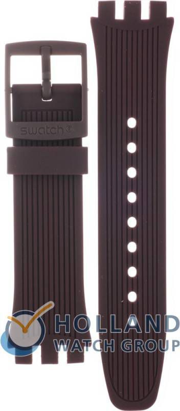 Swatch New Chrono Plastic Strap ASUSV400 SUSV400 Purple Power Horlogeband