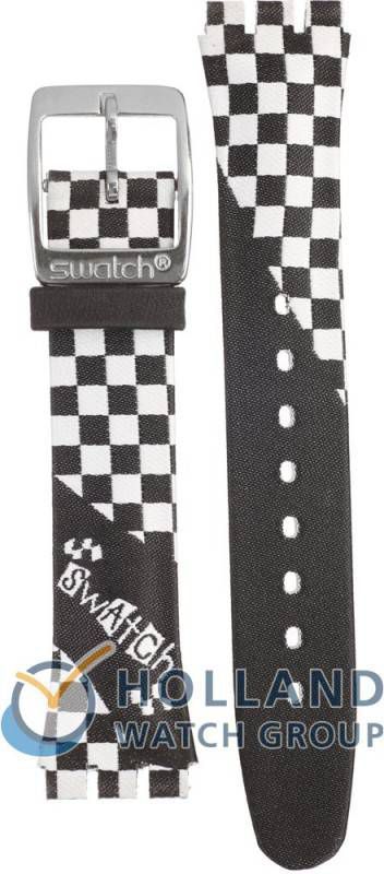 Swatch Irony Chrono Strap AYMS114 YMS114 Pit Line Horlogeband