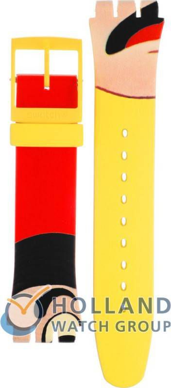 Swatch NewGent Strap ASUOJ103 SUOJ103 Dangerous Lies Horlogeband