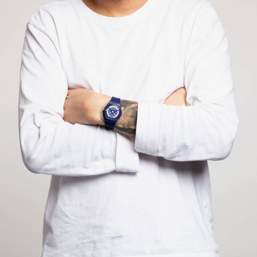 Swatch The Originals GN727 N Igma Navy horloge