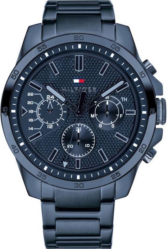 Tommy Hilfiger Horloges Watch Decker Blauw