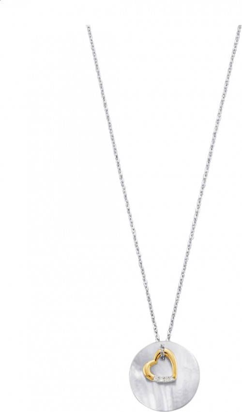 AMY VERMONT Collier met parelmoer Wit