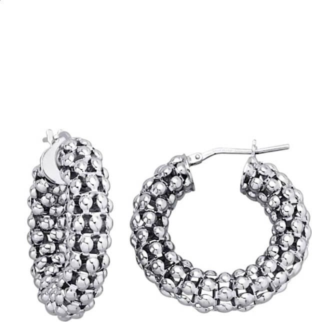 AMY VERMONT Creolen Zilverkleur