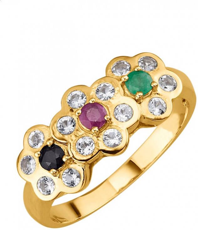 Diemer Farbstein Damesring met edelstenen Multicolor